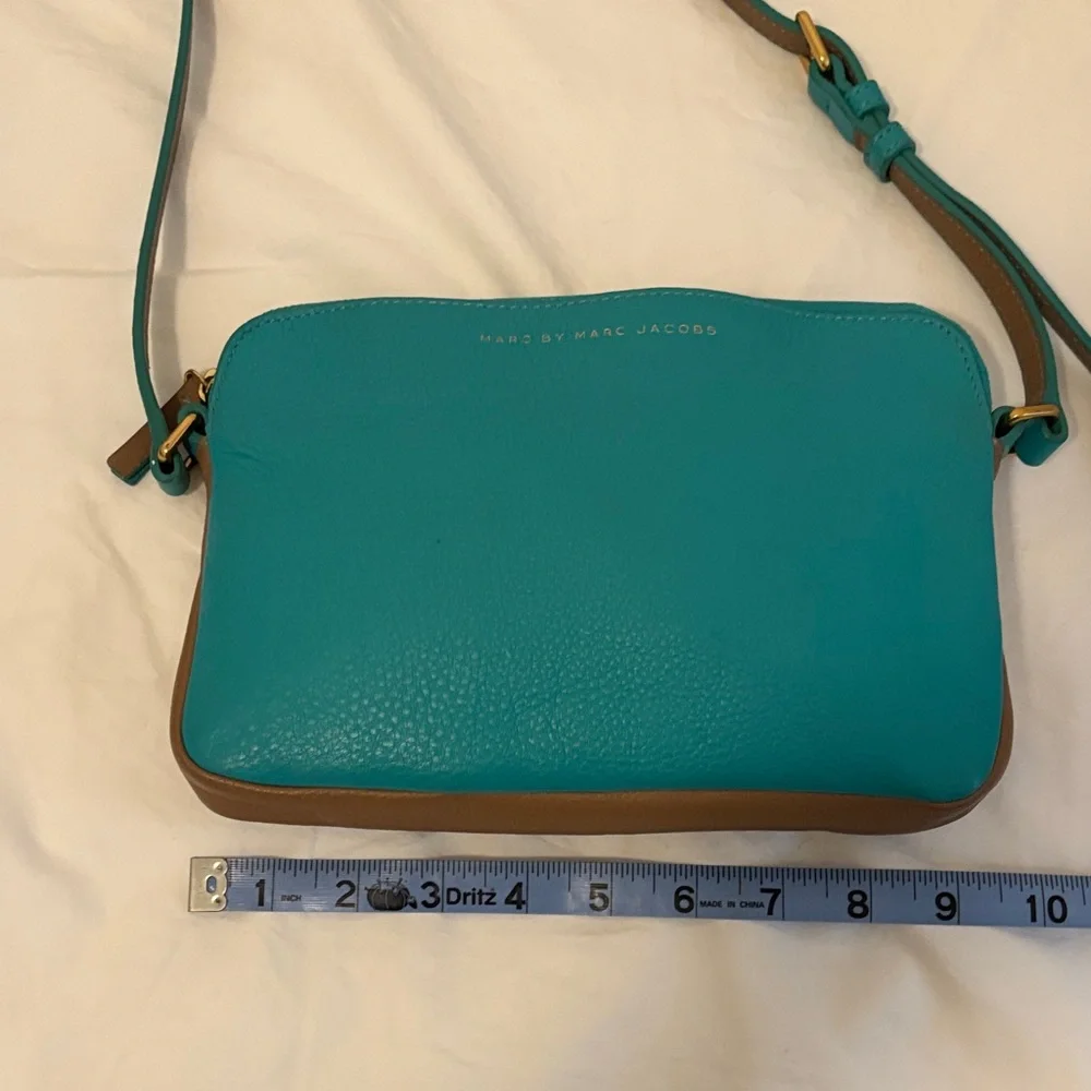 Marc by Marc Jacobs Turquoise and Tan Crossbody Bag - Picture 14 of 14